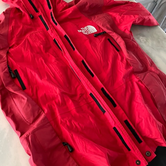 Vintage 90's The North Face Goretex Summit Series Red Black Parka Jacket - Picture 6 of 16